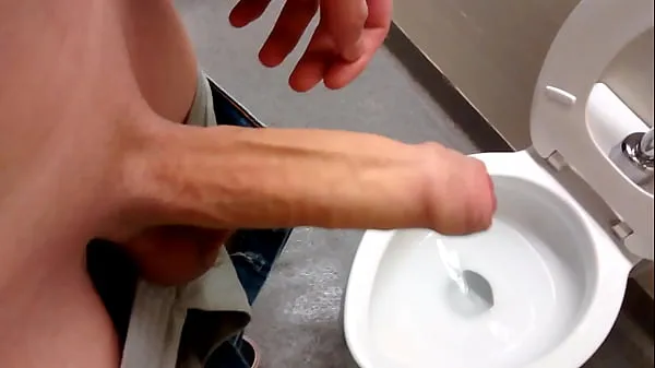 New Foreskin in Public Washroom warm Clips