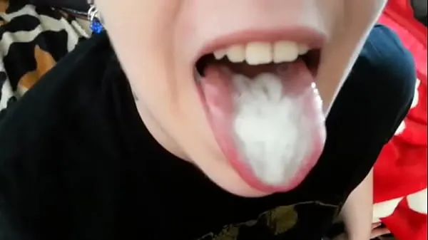 New Girlfriend takes all sperm in mouth warm Clips