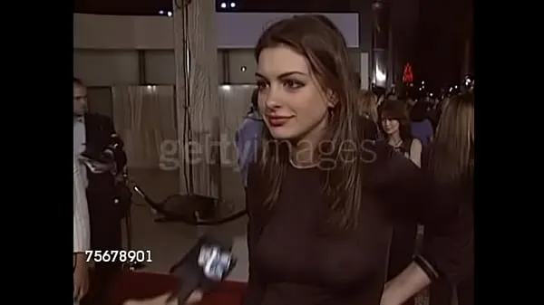 New Anne Hathaway in her infamous see-through top warm Clips