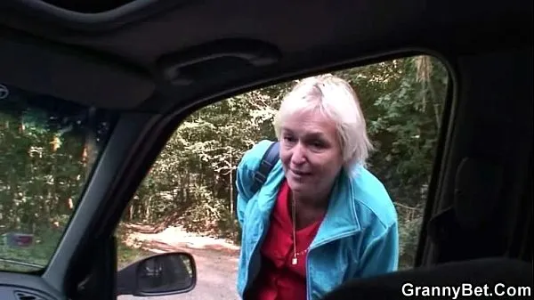 New Old granny is picked up from road and fucked warm Clips