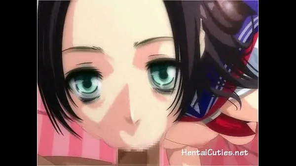 Nye Busty anime teen mouthfucked by hard cock varme klip