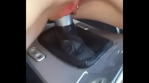 New horny slut fucks her car warm Clips