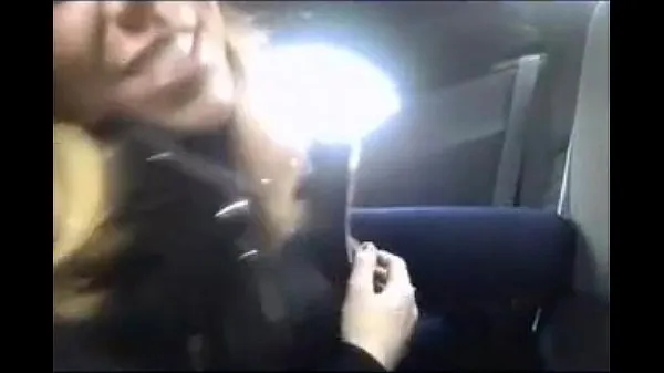 New Blonde Slut Masturbate In A Car For Money - More warm Clips