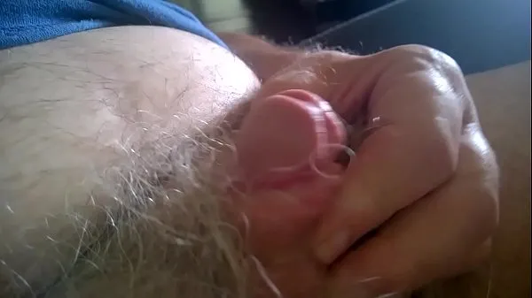 New Old mans small limp cock pees in toilet but cannot jackoff warm Clips