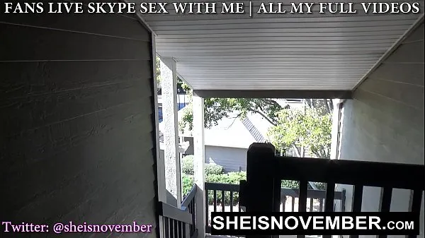 Nye Naughty Stepsister Sneak Outdoors To Meet For Secrete Kneeling Blowjob And Facial, A Sexy Ebony Babe With Long Blonde Hair Cleavage Is Exposed While Giving Her Stepbrother POV Blowjob, Stepsister Sheisnovember Swallow Cumshot on Msnovember varme klipp