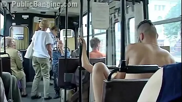नई Extreme public sex in a city bus with all the passenger watching the couple fuck गर्म क्लिप्स