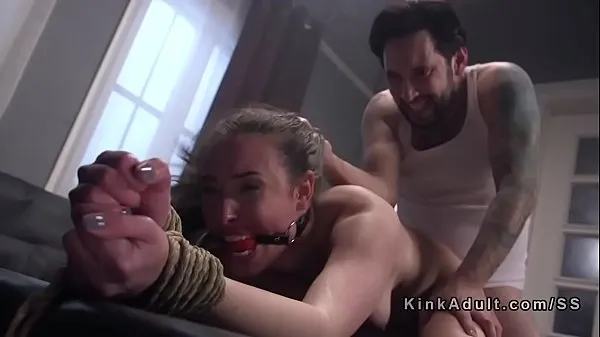 Nové Tied up slave gagged and anal fucked teplé klipy
