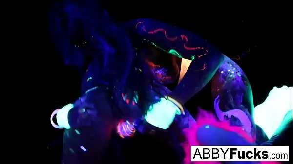 New Black Light Rainy Night with Abigal Mac & Ava Addams warm Clips