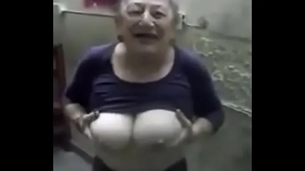 New granny show big tits warm Clips