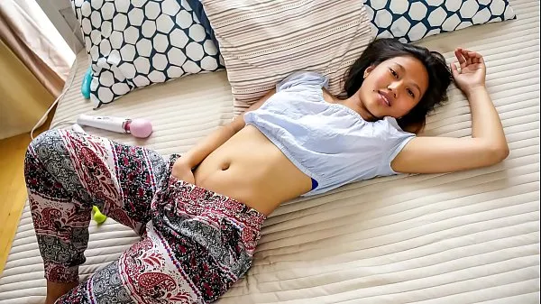 QUEST FOR ORGASM - Asian teen beauty May Thai in for erotic orgasm with vibrators Klip hangat baru