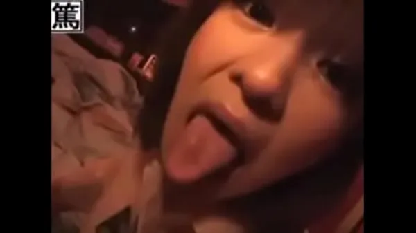 New Kansai dialect girl licking a dildo warm Clips