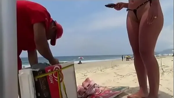 New showing off on the beach warm Clips