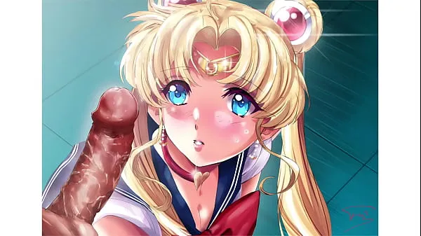 New Hentai] Sailor Moon gets a huge load of cum on her face warm Clips