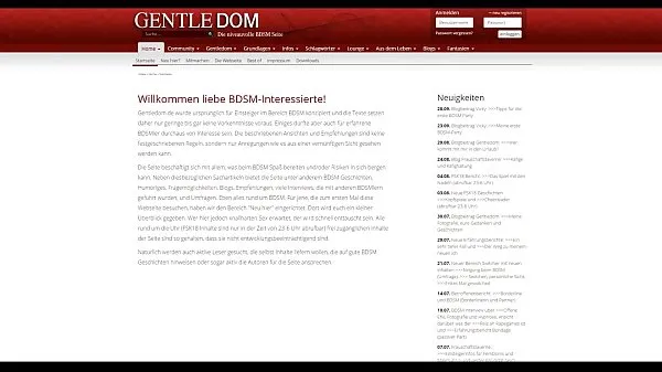 새로운 BDSM interview: Interview with Gentledom.de - The free & high-quality BDSM community 따뜻한 클립