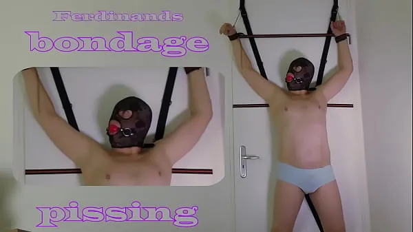 New Bondage peeing. (WhatsApp: 31 620217671) Dutch man tied up and to pee his underwear. From Netherland. Email: xaquarius19 .com warm Clips