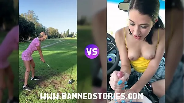 Nieuwe BNDS video: Golf Girls: Gabbie Carter vs Alex Coal warme clips