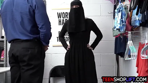 نئے Muslim teen thief Delilah Day exposed and exploited after stealing گرم کلپس