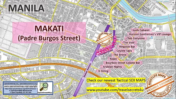New Street Map of Manila, Phlippines with Indication where to find Streetworkers, Freelancers and Brothels. Also we show you the Bar and Nightlife Scene in the City warm Clips