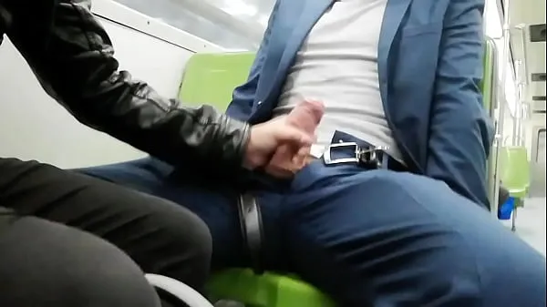 New Cruising in the Metro with an embarrassed boy warm Clips