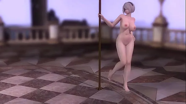 Nowe MMD 2B Nude Pole Dance (DOA5LR) (by teragurl90ciepłe klipy