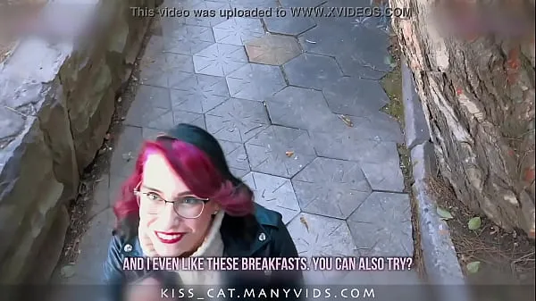 새로운 KISSCAT Love Breakfast with Sausage - Public Agent Pickup Russian Student for Outdoor Sex 따뜻한 클립