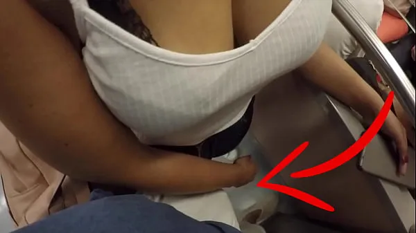 نئے Unknown Blonde Milf with Big Tits Started Touching My Dick in Subway ! That's called Clothed Sex گرم کلپس