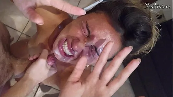 New Girl orgasms multiple times and in all positions. (at 7.4, 22.4, 37.2). BLOWJOB FEET UP with epic huge facial as a REWARD - FRENCH audio warm Clips