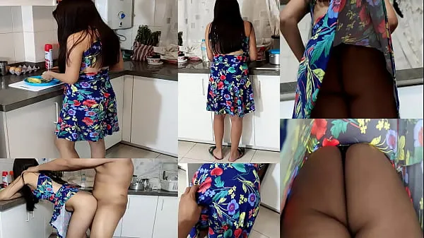 Új step Daddy Won't Please Tell You Fucked Me When I Was Cooking - Stepdad Bravo Takes Advantage Of His Stepdaughter In The Kitchen meleg klipek