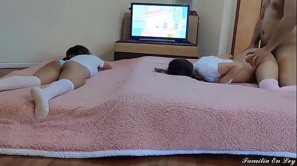 New My Stepdaughter and her Delicious Friend watching Cartoons warm Clips