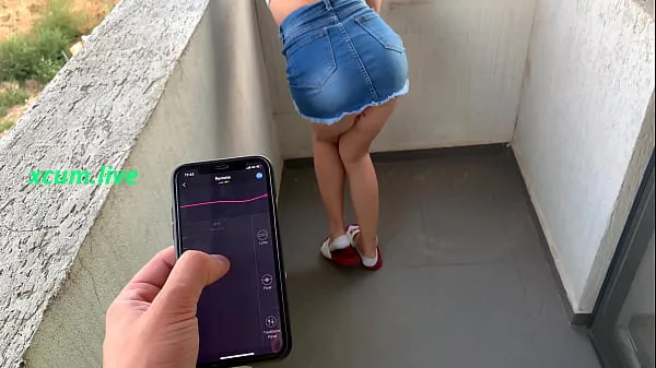 New Controlling vibrator by step brother in public places warm Clips