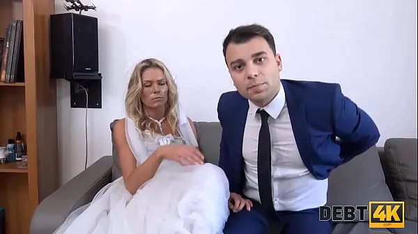 New DEBT4k. Brazen guy fucks another mans bride as the only way to delay debt warm Clips