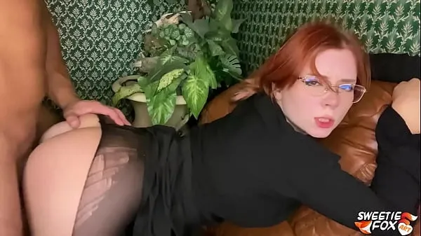 New Redhead Blowjob Cock and Hard Pussy Fuck - Cum on Face warm Clips