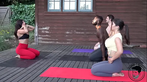 ใหม่ BBC Yoga Foursome Real Couple Swap คลิปอบอุ่น