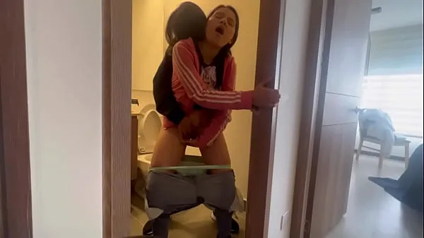Nya My friend leaves me alone at the hot aunt's house and we fuck in the bathroom varma Clips