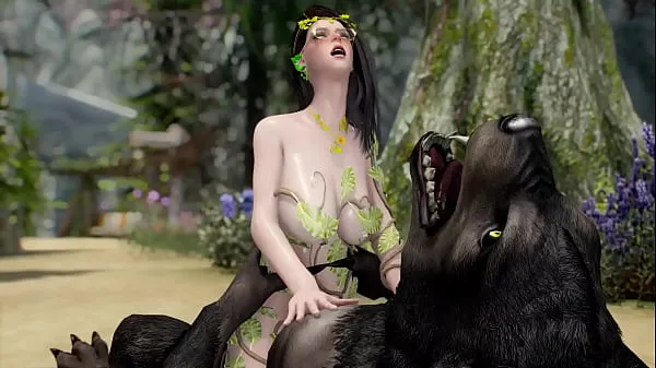 Uusia Elf Fucks Werewolf [UNCENSORED] 3D Monster Porn lämmintä klippiä