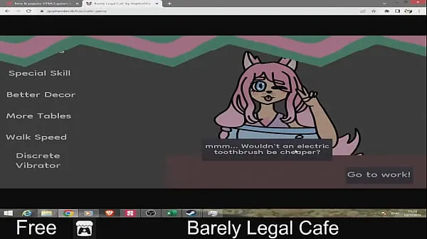 Barely Legal Cafe (free game itchio ) 18, Adult, Arcade, Furry, Godot, Hentai, minigames, Mouse only, NSFW, Short مقاطع دافئة جديدة