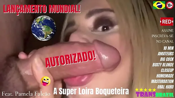 Νέα WORLD LAUNCH! AUTHORIZED! PAMELA FALCÃO - The Super Blonde Blowjob ζεστά κλιπ
