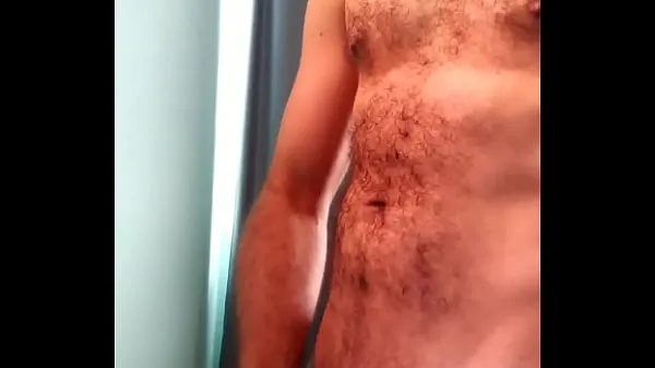 New Hairy well hung DILF jerks off warm Clips