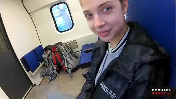 New Real Public Blowjob in the Train | POV Oral CreamPie by MihaNika69 and MichaelFrost warm Clips