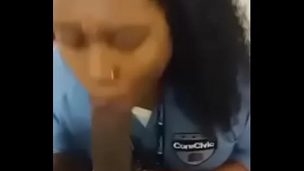 New Correctional officer sucks BBC in inmates jail cell warm Clips