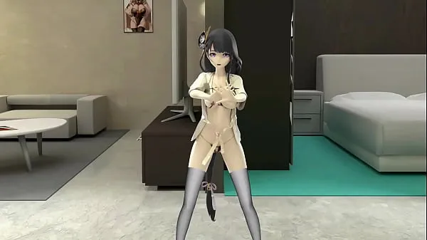 ใหม่ Shogun Raiden Dancing Tomboy Song Hentai Genshin Impact MMD 3D Girl Half Naked Black Hair Color Edit Smixix คลิปอบอุ่น