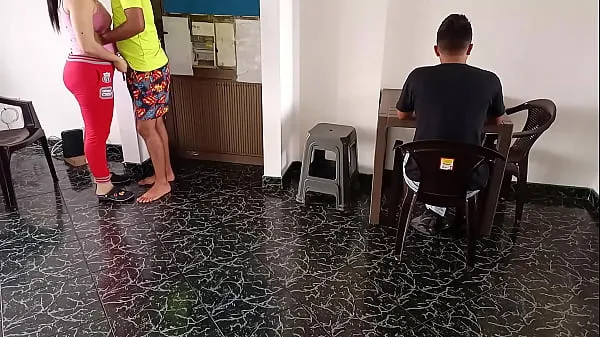 Believe me, he's just a friend: my husband's cuckold eats breakfast while my best friend fucks me almost in front of him, as he always ignores me, I let anyone stick his dick in me Klip hangat baharu