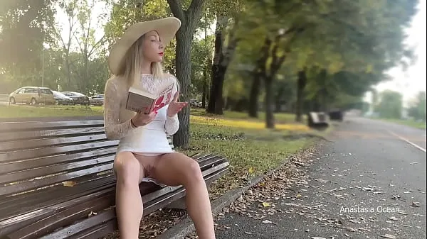 New My wife is flashing her pussy to people in park. No panties in public warm Clips