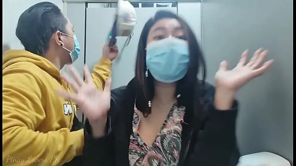 New Pinay Scandal hulicum Fuck in the all gender restroom warm Clips