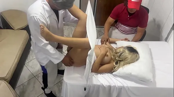 New My Wife is Checked by the Gynecologist Doctor but I think He is Fucking Her Next to Me and my Wife likes it NTR jav warm Clips