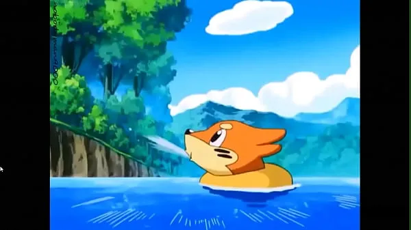 New Pokèmon - Jessie topless squirted from Buizel warm Clips