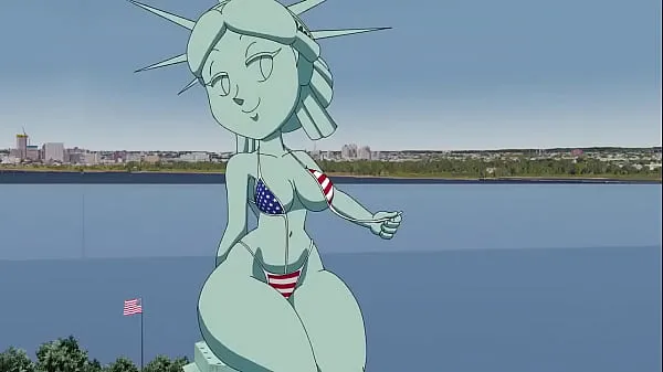 Nové Liberty Statue teplé klipy