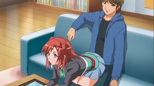نئے step Brother gets a boner when step Sister sits on him - Hentai [Subtitled گرم کلپس