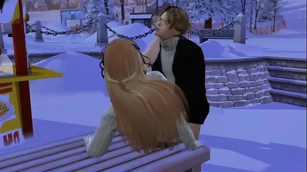 Uusia 3D Game Porn] Outdoor Sex among the snow lämmintä klippiä