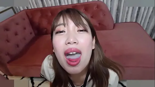 Nye Big breasted married woman, Japanese beauty. She gives a blowjob and cums in her mouth and drinks the cum. Uncensored varme klipp
